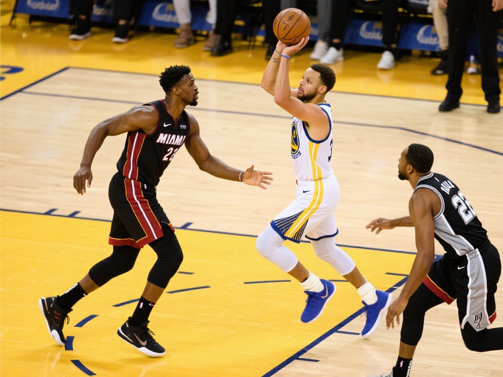 例如一次经典的场景是，库里在无球状态下以